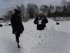 we were building a igloo
